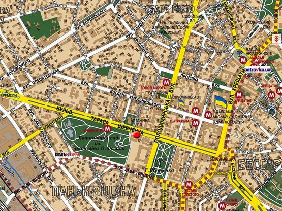 Схема рекламной плоскости по адресу Тараса Шевченка бул., 17 Схема рекламной плоскости по адресу Тараса Шевченка бул., 17