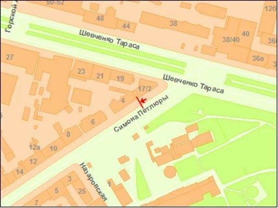 Схема рекламной плоскости по адресу Семена Петлюры ул., 2/4 Схема рекламной плоскости по адресу Семена Петлюры ул., 2/4