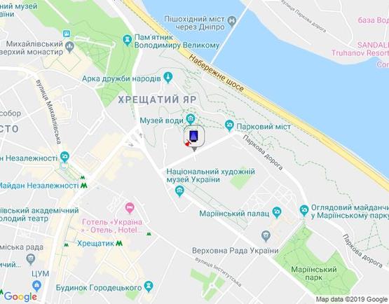 Схема рекламної площини за адресою Петровская аллея 3