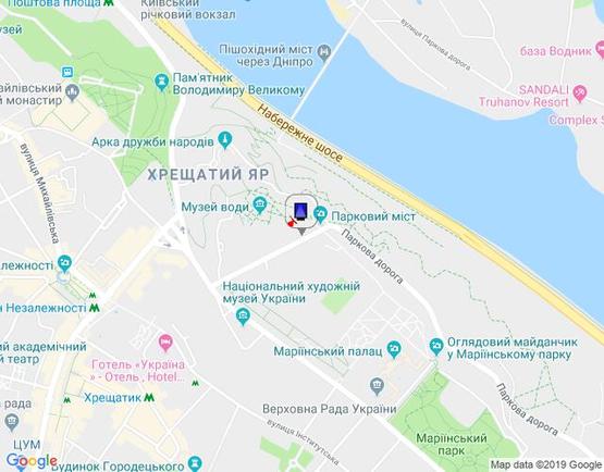 Схема рекламної площини за адресою Петровская аллея 6