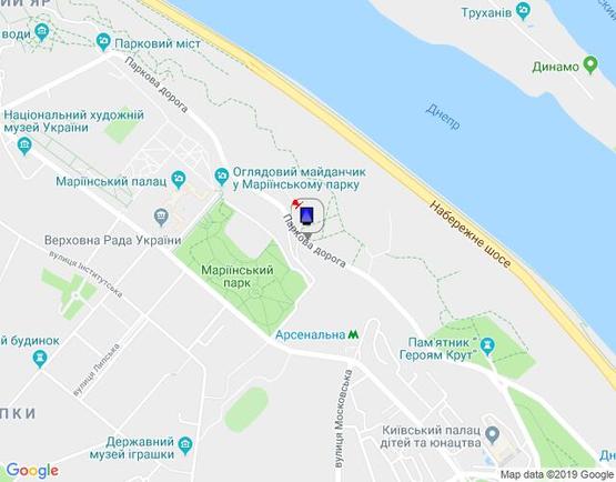 Схема рекламной плоскости по адресу Парковая дорога 6