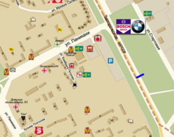 Схема рекламной плоскости по адресу Запорожское Шоссе, 59, Напротив 'метро', Автосалон 'пежо', По Направл. К Новой Линии Схема рекламной плоскости по адресу Запорожское Шоссе, 59, Напротив 'метро', Автосалон 'пежо', По Направл. К Новой Линии