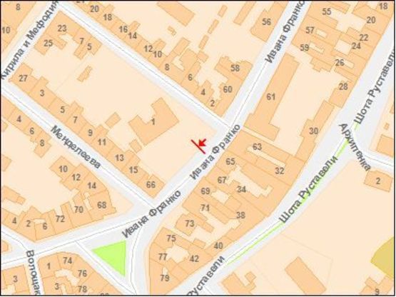 Схема рекламної площини за адресою Франко Ивана ул. 66 (1)