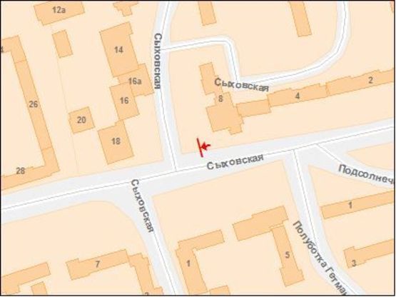 Схема рекламной плоскости по адресу Сыховская ул. 12, возле рынка "Замок" (1) Схема рекламной плоскости по адресу Сыховская ул. 12, возле рынка "Замок" (1)