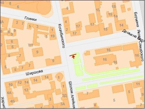 Схема рекламної площини за адресою ул.Коцюбинского - пл.Д.Бедного, въезд на Центр.мост, скроллер 3,14х2,32 Схема рекламної площини за адресою ул.Коцюбинского - пл.Д.Бедного, въезд на Центр.мост, скроллер 3,14х2,32