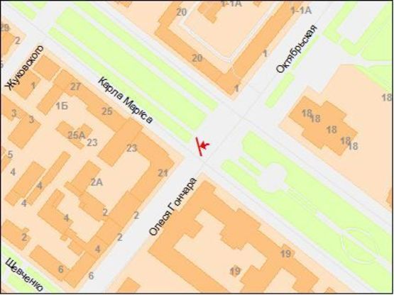 Схема рекламной плоскости по адресу пр.К.Маркса - ул. Гончара, скроллер 3,14х2,32 Схема рекламной плоскости по адресу пр.К.Маркса - ул. Гончара, скроллер 3,14х2,32