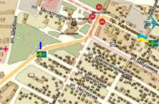 Схема рекламної площини за адресою Пр. Петровского В Районе Перекрестка С Ул. Камчатской Схема рекламної площини за адресою Пр. Петровского В Районе Перекрестка С Ул. Камчатской