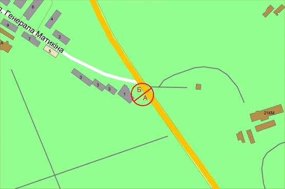 Схема рекламної площини за адресою Столичне шосе (Конча Заспа)/ Генерала Матикіна (Супермаркет "Велика Кишеня") в напрямку в Київ Схема рекламної площини за адресою Столичне шосе (Конча Заспа)/ Генерала Матикіна (Супермаркет "Велика Кишеня") в напрямку в Київ