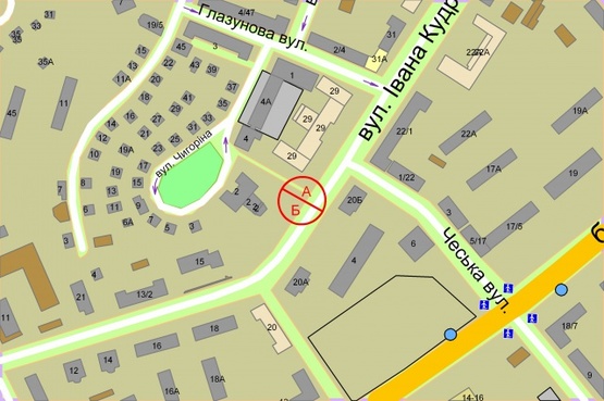 Схема рекламної площини за адресою Кудрі Івана, 2/27