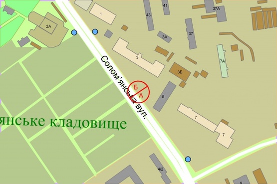 Схема рекламної площини за адресою Солом'янська, 3