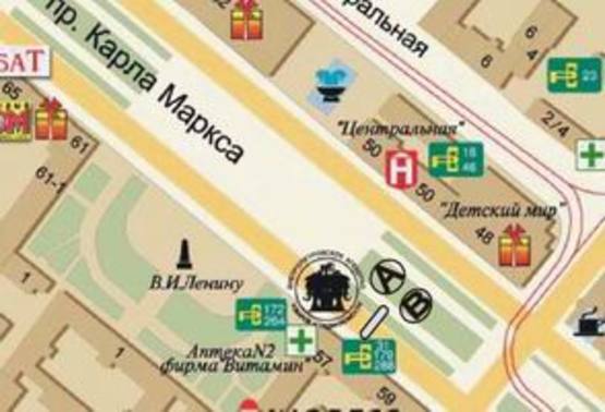 Схема рекламной плоскости по адресу Проспект Дмитра Яворницького, 59 (1) - Плоша Героїв Майдану Схема рекламной плоскости по адресу Проспект Дмитра Яворницького, 59 (1) - Плоша Героїв Майдану