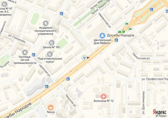 Схема рекламной плоскости по адресу бул. Дружбы Народов,21 Схема рекламной плоскости по адресу бул. Дружбы Народов,21