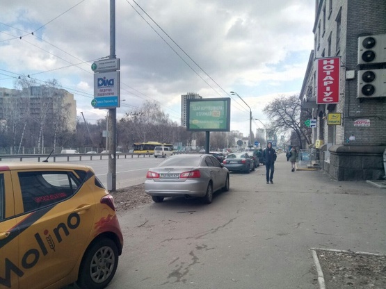 Схема рекламної площини за адресою пр.Перемоги, 45 -в центр ст.м Шулявская