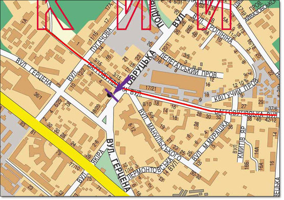 Схема рекламної площини за адресою ул.Овруцкая/ул.Баггоутовская на светофоре, ТЦ "Променада" Схема рекламної площини за адресою ул.Овруцкая/ул.Баггоутовская на светофоре, ТЦ "Променада"
