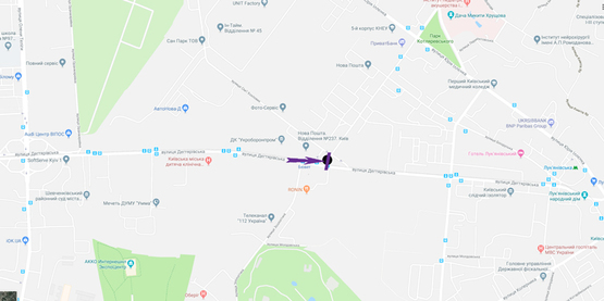 Схема рекламної площини за адресою вул. Мельникова, навпроти Телецентру у напрямку М. Лук'янівська Схема рекламної площини за адресою вул. Мельникова, навпроти Телецентру у напрямку М. Лук'янівська