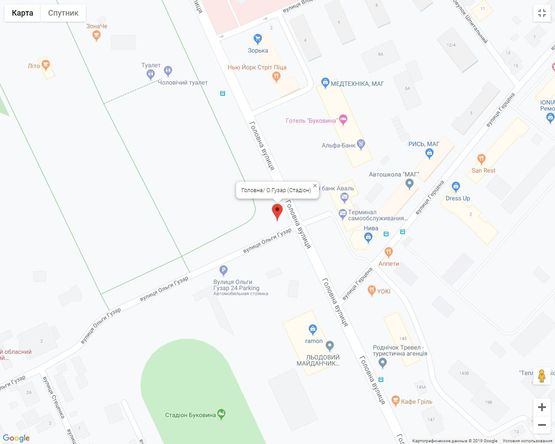 Схема рекламной плоскости по адресу Головна/ О.Гузар (Стадіон) Схема рекламной плоскости по адресу Головна/ О.Гузар (Стадіон)