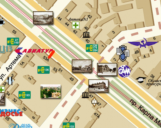 Схема рекламной плоскости по адресу Проспект Дмитра Яворницького,53,білліонер Схема рекламной плоскости по адресу Проспект Дмитра Яворницького,53,білліонер