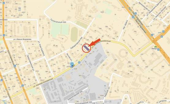 Схема рекламной плоскости по адресу вул.Є Коновальця (Щорса),21-на вул.В Васильківська,ст м Палац Україна (А4)/СКРОЛЕР