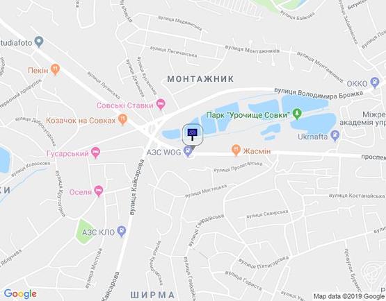 Схема рекламной плоскости по адресу пр-т Лобановського (Краснозвездный) /300м до вул.Кайсарова/на вул.Зеленогорська (А4) СКРОЛЕР