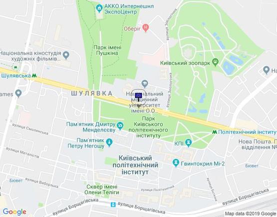 Схема рекламної площини за адресою пр-т Перемоги-напроти будинку 34/парк КПІ-на ст.м Шулявська,Святошино (В) СКРОЛЕР