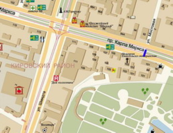 Схема рекламной плоскости по адресу Проспект Дмитра Яворницького, 101, Магазин ' 1000- Дрібниць ' Схема рекламной плоскости по адресу Проспект Дмитра Яворницького, 101, Магазин ' 1000- Дрібниць '