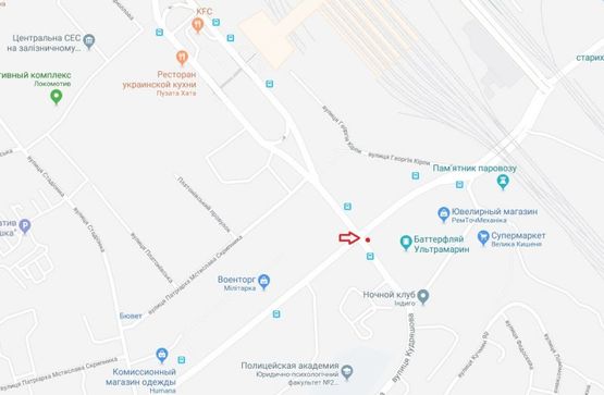 Схема рекламної площини за адресою ул.Мате Залки(Александра Архипенка)5 в направлении к метро Оболонь Схема рекламної площини за адресою ул.Мате Залки(Александра Архипенка)5 в направлении к метро Оболонь