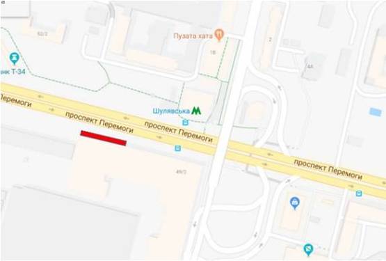 Схема рекламної площини за адресою пр. Перемоги, 49/2 цех №5 (ст.м. Шулявская, справа) Схема рекламної площини за адресою пр. Перемоги, 49/2 цех №5 (ст.м. Шулявская, справа)