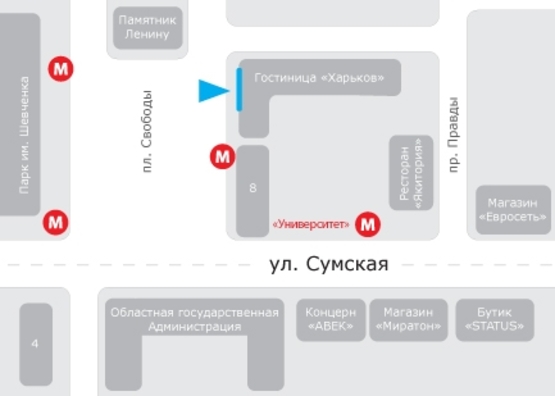 Схема рекламной плоскости по адресу Площадь Свободы (Гостиница Харьков) Схема рекламной плоскости по адресу Площадь Свободы (Гостиница Харьков)