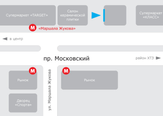 Схема рекламной плоскости по адресу Московский пр-т., 257 Схема рекламной плоскости по адресу Московский пр-т., 257