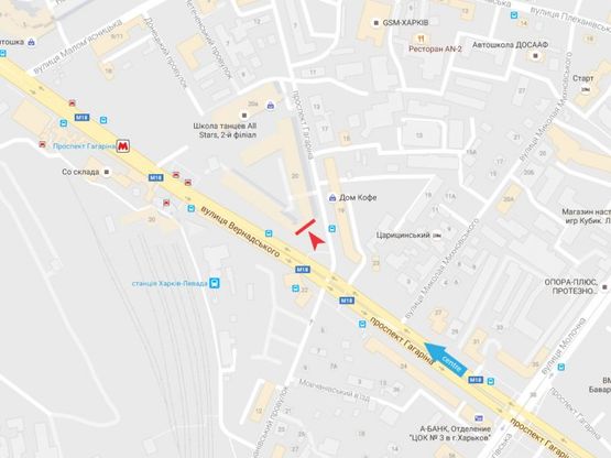 Схема рекламної площини за адресою Гагарина пр-т - Автовокзал (Оргтехника) Схема рекламної площини за адресою Гагарина пр-т - Автовокзал (Оргтехника)