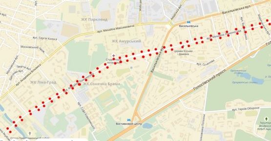 Схема рекламной плоскости по адресу ул. М.Ломоносова Схема рекламной плоскости по адресу ул. М.Ломоносова