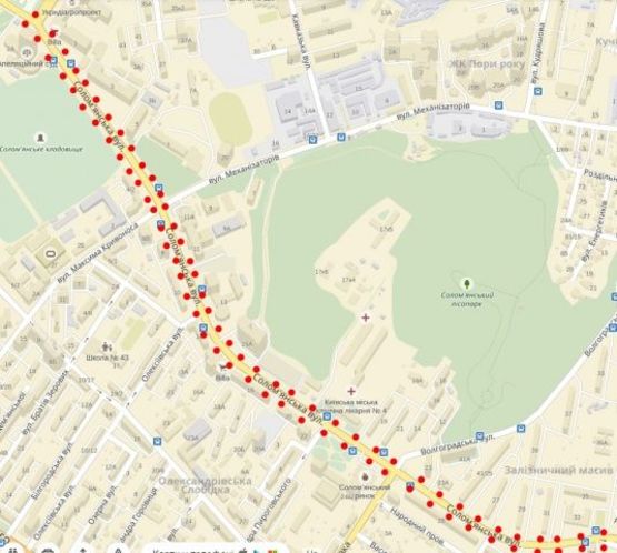 Схема рекламной плоскости по адресу ул. Соломенская Схема рекламной плоскости по адресу ул. Соломенская