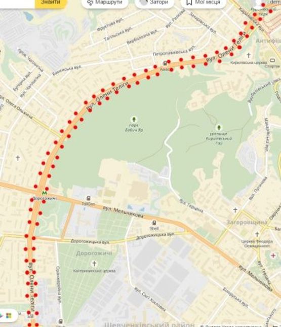 Схема рекламної площини за адресою ул. Е.Телеги Схема рекламної площини за адресою ул. Е.Телеги