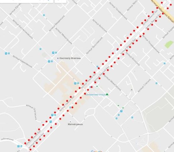Схема рекламной плоскости по адресу ул. Нижний Вал Схема рекламной плоскости по адресу ул. Нижний Вал