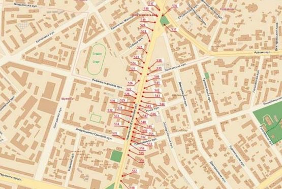 Схема рекламной плоскости по адресу ул.Черновола Схема рекламной плоскости по адресу ул.Черновола