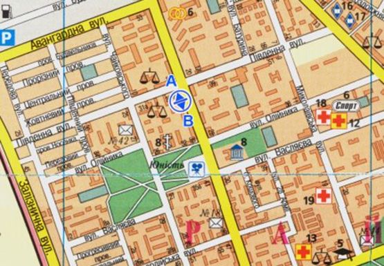 Схема рекламної площини за адресою Богоявленский пр. - за ост. Южная (ПОД БАННЕР)