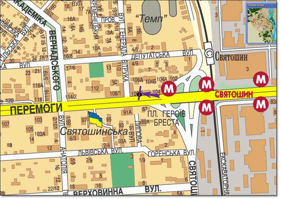 Схема рекламной плоскости по адресу пр.Победы возле ночного клуба „Бинго” направление Кольцевой дороги Схема рекламной плоскости по адресу пр.Победы возле ночного клуба „Бинго” направление Кольцевой дороги