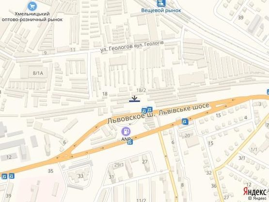 Схема рекламної площини за адресою Речовий ринок Схема рекламної площини за адресою Речовий ринок