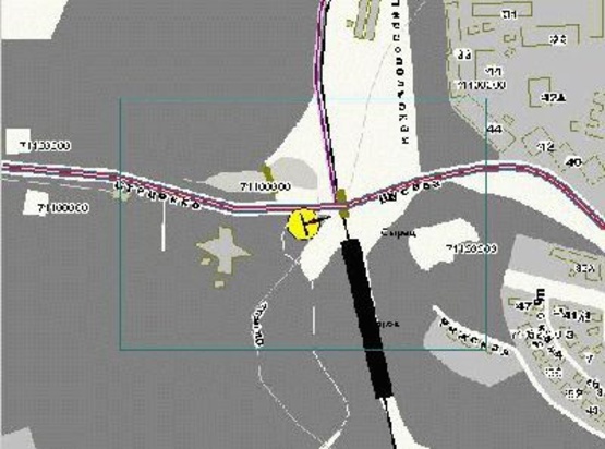 Схема рекламної площини за адресою Стеценка ул., возле ул.Щусева