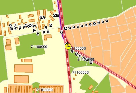 Схема рекламной плоскости по адресу Палладина Академика пр-т, возле ул.Стеценка, на треугольнике, к ст.м.Академгородок