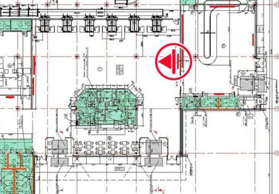 Схема рекламної площини за адресою Центральный холл (Терминал D)