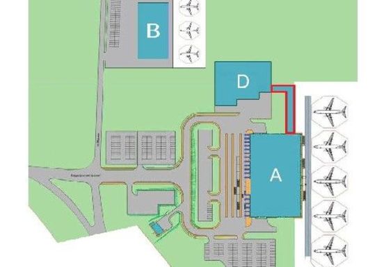 Схема рекламної площини за адресою Аэропорт "Киев"