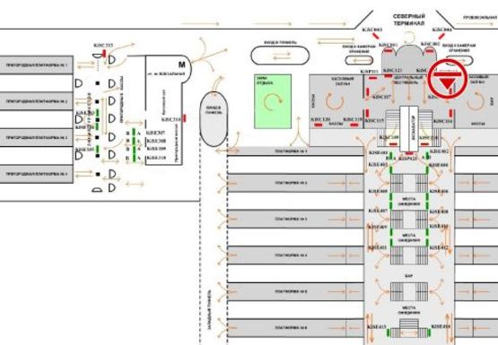 Схема рекламної площини за адресою Северный терминал Схема рекламної площини за адресою Северный терминал