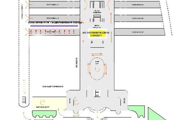 Схема рекламної площини за адресою ЖД Вокзал, Платформа отправления электрички в Аэропорт Борисполь Схема рекламної площини за адресою ЖД Вокзал, Платформа отправления электрички в Аэропорт Борисполь
