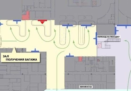 Схема рекламной плоскости по адресу Зал получения багажа, 1 этаж (Терминал А) Схема рекламной плоскости по адресу Зал получения багажа, 1 этаж (Терминал А)