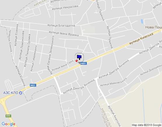 Схема рекламной плоскости по адресу м. Бровари, вул. Київська, 51 Схема рекламной плоскости по адресу м. Бровари, вул. Київська, 51