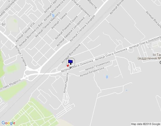 Схема рекламной плоскости по адресу м. Бровари, вул. Олега Онікієнка, навпроти будинку 9 Схема рекламной плоскости по адресу м. Бровари, вул. Олега Онікієнка, навпроти будинку 9