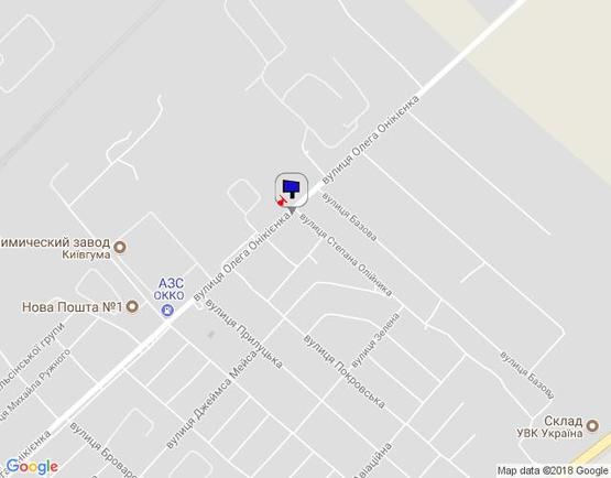 Схема рекламной плоскости по адресу м. Бровари, вул. Олега Онікієнка, навпроти будинку 129