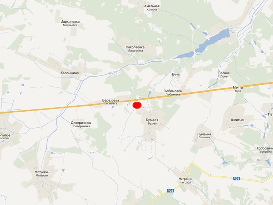 Схема рекламної площини за адресою Житомирська траса 39+550 направлення в Київ Схема рекламної площини за адресою Житомирська траса 39+550 направлення в Київ