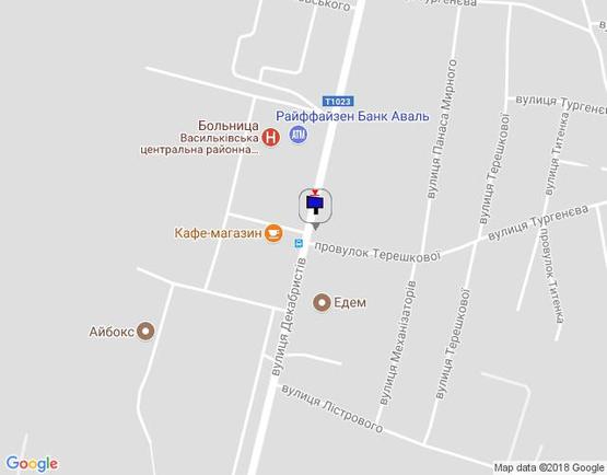 Схема рекламної площини за адресою вул. Декабристів, 86, Лікарня